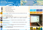 Screenshot Drupal 7 Release Party Wall