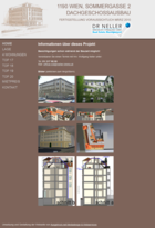 Screenshot Dachgeschossausbau Sommergasse Webseite  - Übersicht