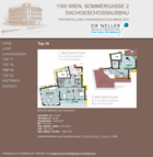 Screenshot Dachgeschossausbau Sommergasse Webseite - Raumplan