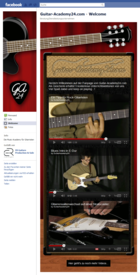 Screenshot Guitar Academy 24 Facebook Fan Page - 3 Free Lessons