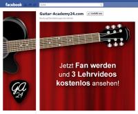 Screenshot Guitar Academy 24 Facebook Fan Page - Not yet a fan