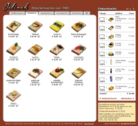 Screenshot Jelinek Partyservice Website - Shop