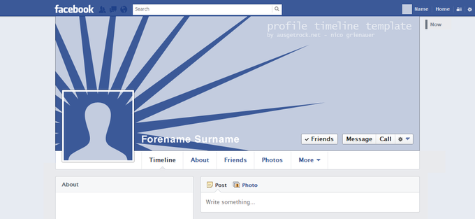 Facebook User Timeline Template v1.4