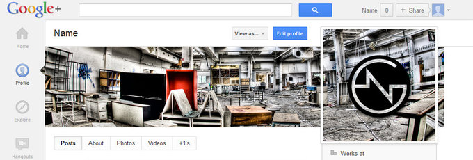 Google+ profile screenshot with a urban exploration picture