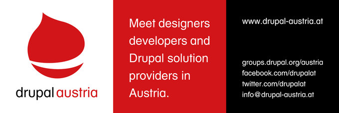 Drupal Austria 3m x 1m Outdoor Poster