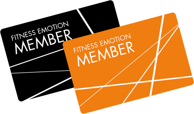 Fitness Emotion Member Cards Black & Orange