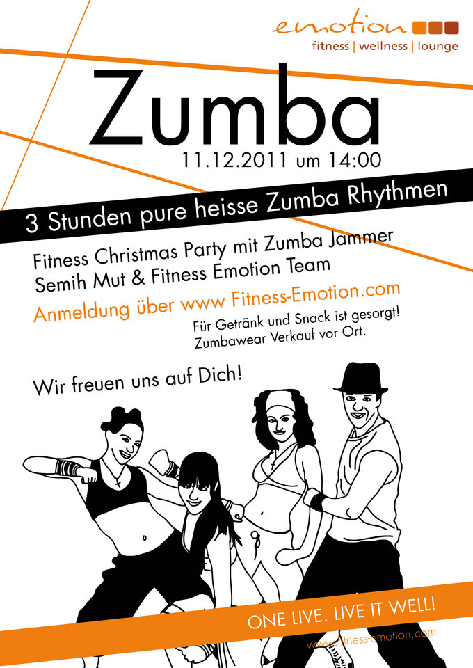 Fitness Emotion Zumba Party Plakat