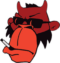 Funky Monkey Logo Teufel