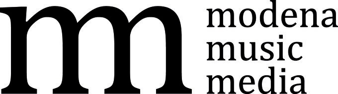 Logo Modena Music Media Schrift